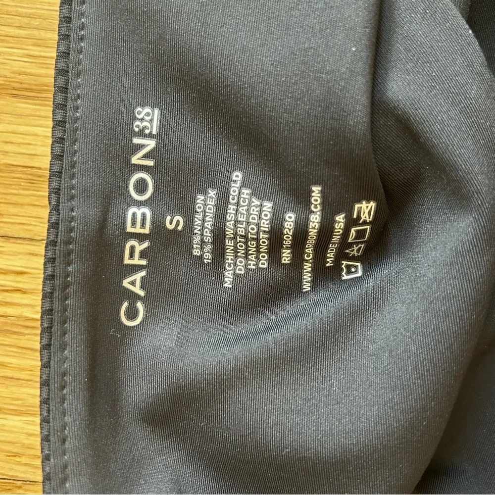 Carbon38 ribbed‎ sports br black white small women’s